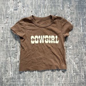John Galt Cowgirl cropped t-shirt